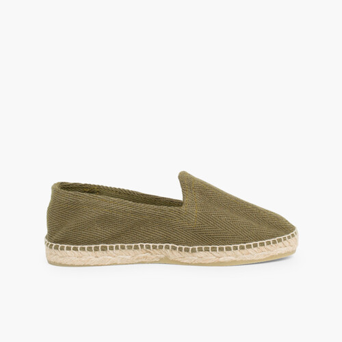 Alpargatas de Espiga Tallas Altas 34-45 Kaki