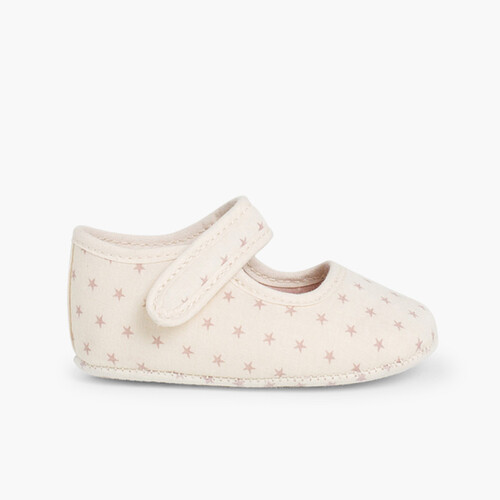 Badana Mercedita Bebé Tela Estrellas Beige