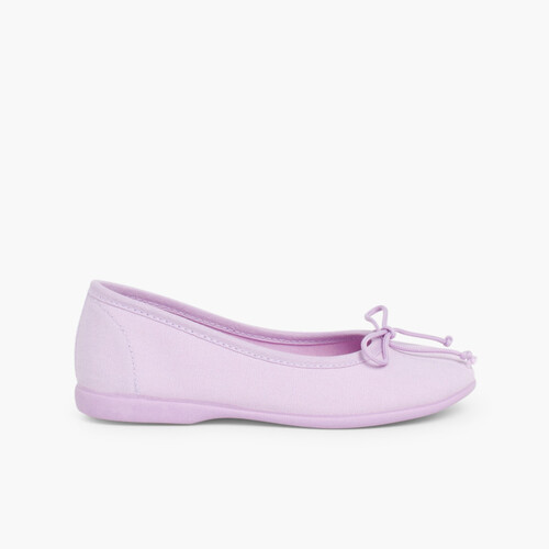 Bailarinas Niña Manoletina Tela Lacito Malva