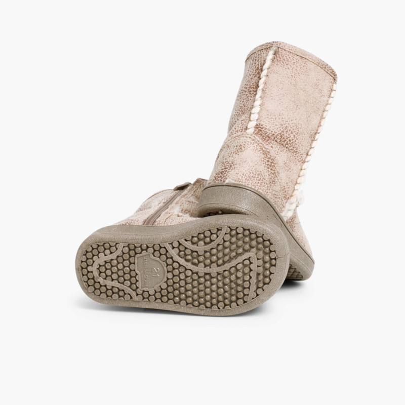 Botas niña tipo australianas con forro de pelito