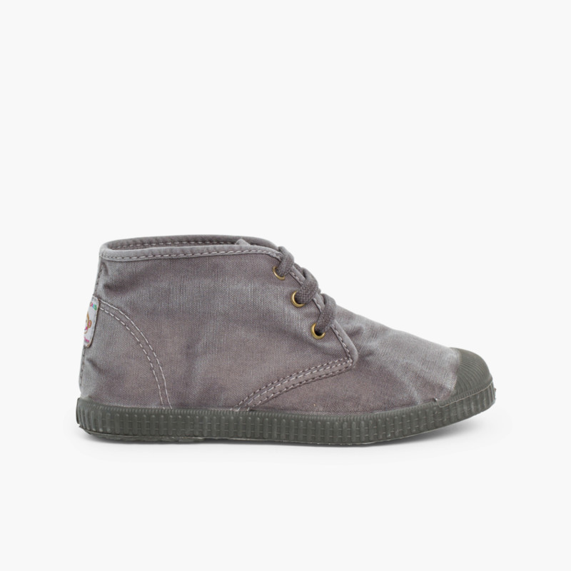 Botas Niño con cordones Invierno Gris