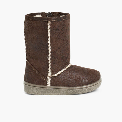 Botas Niña Tipo Australianas Marrón