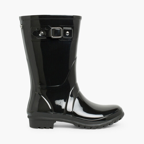 Botas de Agua Mujer Mini Glow Negro