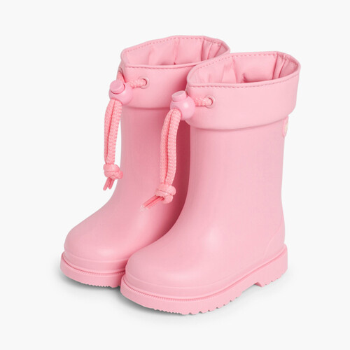 Botas de Agua para Niños Pequeños Igor cuello ajustable Rosa