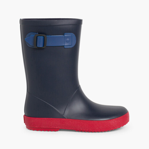 Botas de agua Niños Splash Tricolor Azul Marino