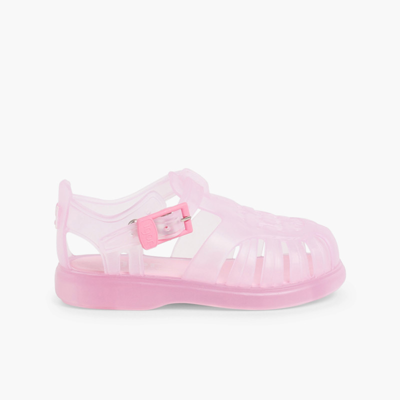 Sandales Plastique enfants de couleur unie Rose