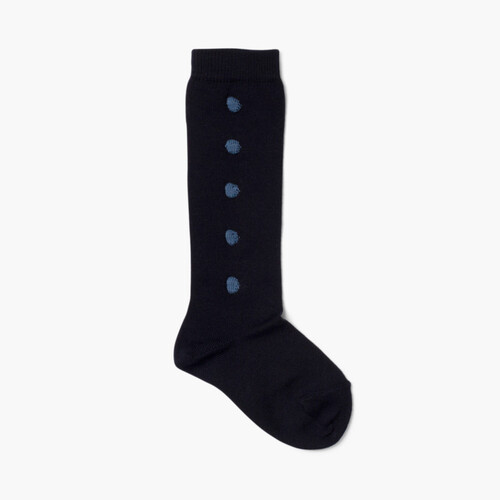 Calcetines Altos Cóndor con Bodoques  Azul Marino
