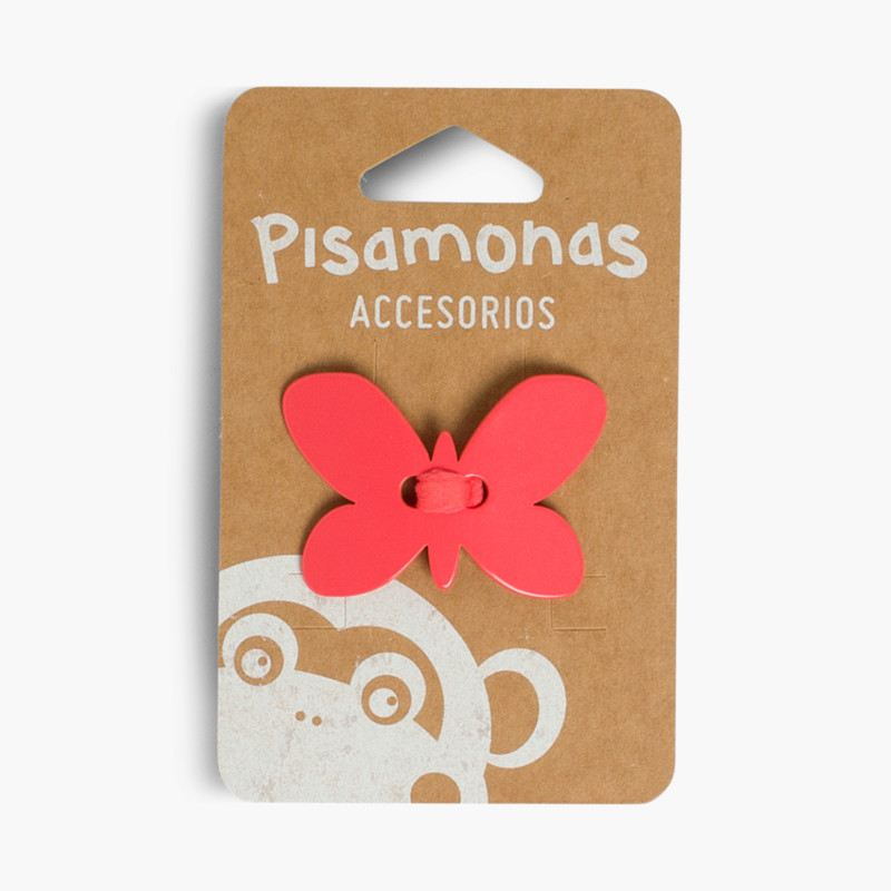 Coletero de Pelo con Mariposa Coral