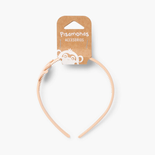 Diadema Niña con Corona Beige