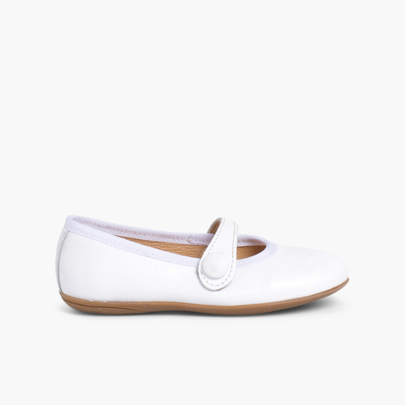 Merceditas Niña Piel Comuniones Blanco
