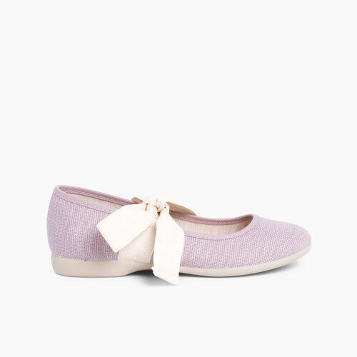 Mercedita Lino con Lazo Crudo Malva