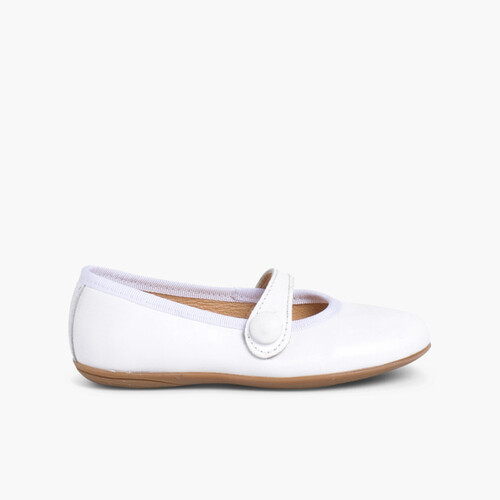 Merceditas Niña Piel Comuniones Blanco