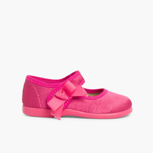 Merceditas de Raso Niña tira adherente    Rosa