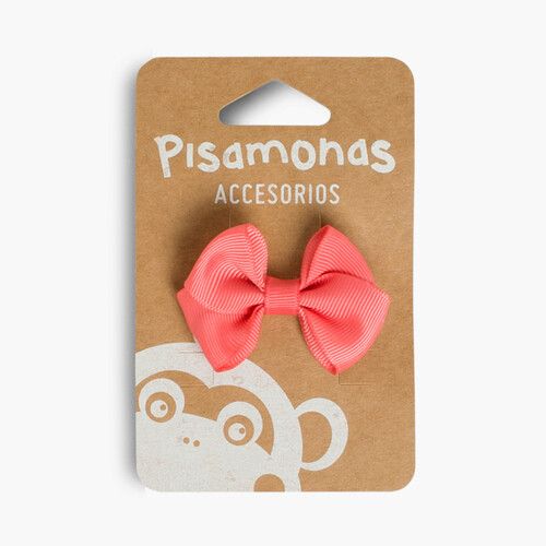 Pinza de Pelo Niñas Lazo Pequeño Coral