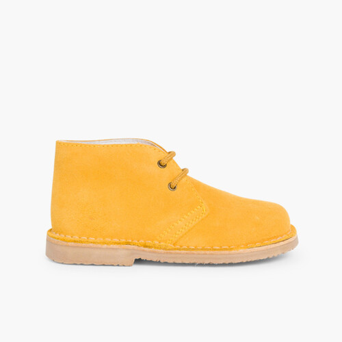 Pisacacas Niños Botas Safari Cordones Mostaza