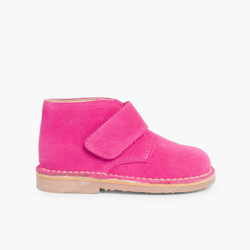Pisacacas Niños Botas Safari tira adherente    Fucsia