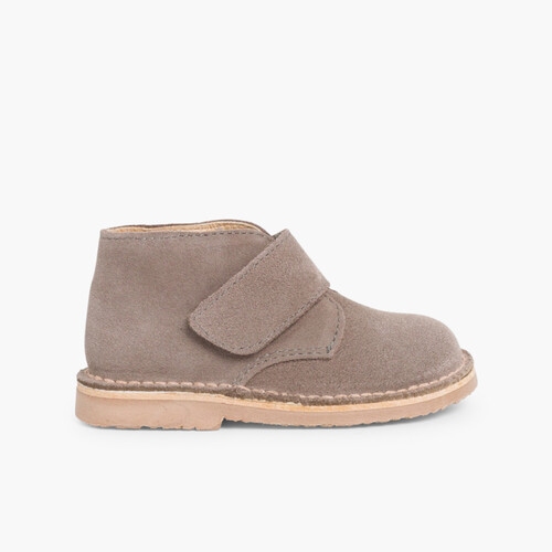 Pisacacas Niños Botas Safari tira adherente    Gris