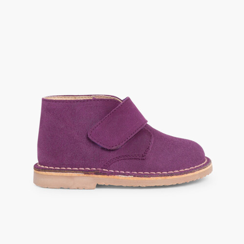 Pisacacas Niños Botas Safari tira adherente    Morado