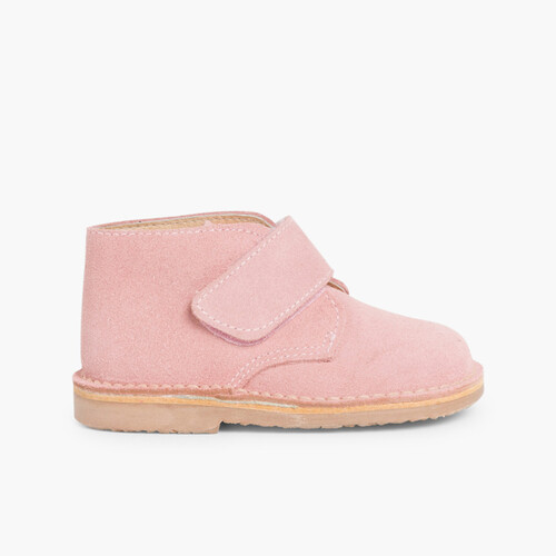 Pisacacas Niños Botas Safari tira adherente    Rosa Palo