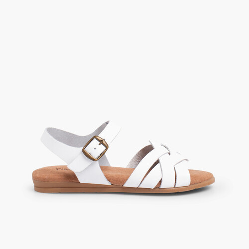 Sandalias Niña y Mujer con Plantilla de Gel Blanco