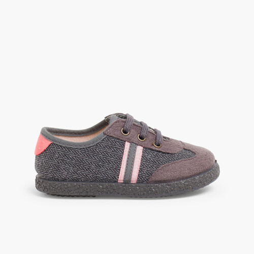 Zapatilla espiga y serratex dos cordones Coral