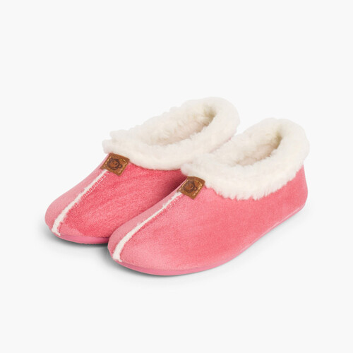 Zapatillas Casa Bamara forro tipo Borrego Rosa