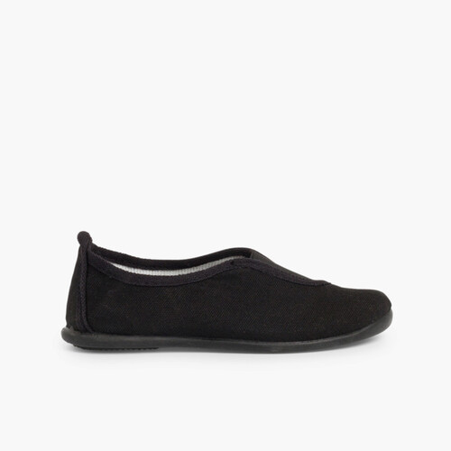 Zapatillas Tela Gimnasia Negro