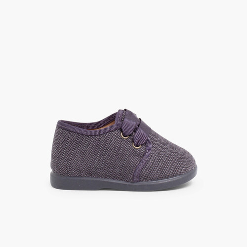 Zapatos de Tela Tipo Blucher Niño Gris