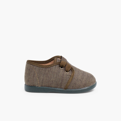 Zapatos de Tela Tipo Blucher Niño Kaki