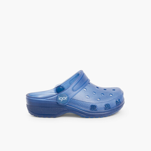 Zuecos de Goma para Niños Azul Marino
