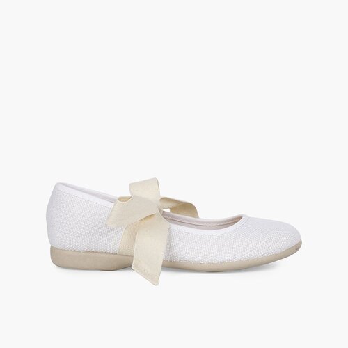 Mercedita Lino con Lazo Crudo Blanco