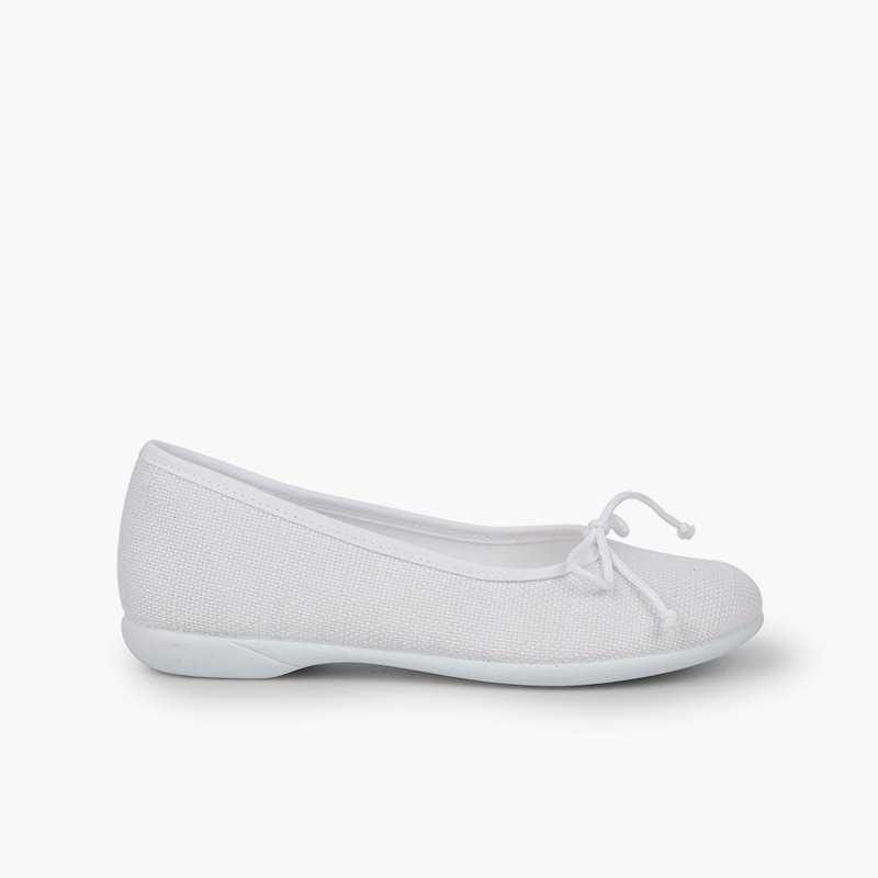 Bailarinas Niña Lino Comunión Blanco