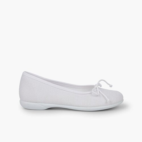 Bailarinas Niña Lino Comunión Blanco