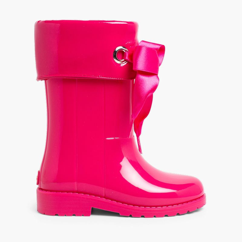 Botas de Agua Niña Camperas tipo Charol de Igor Fucsia