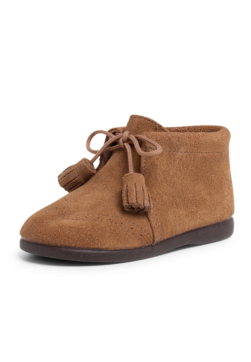 Bota serraje picado y borlas Topo