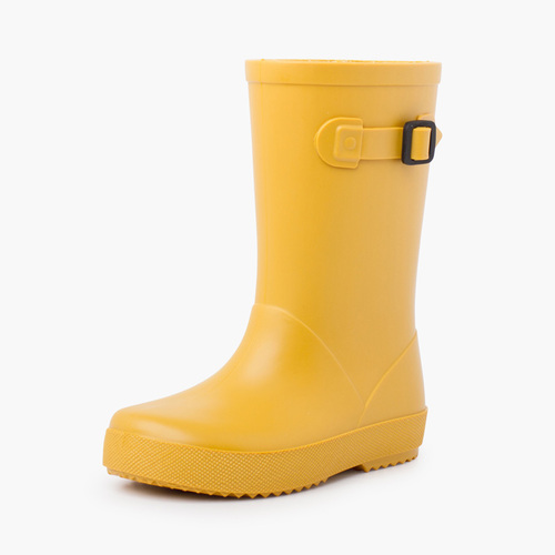 Botas agua hebilla colores pastel Amarillo
