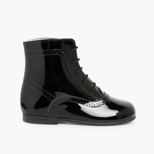 Botas Pascualas para Niñas Charol Negro