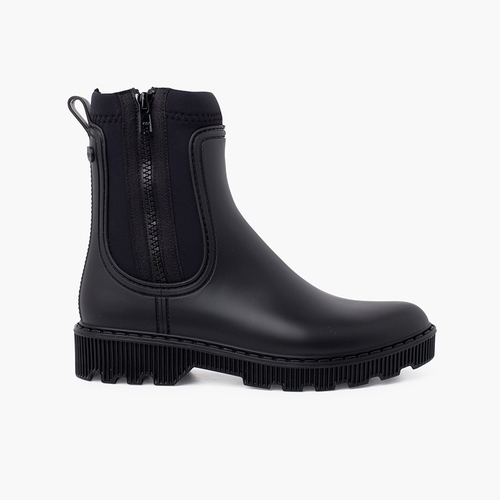 Botines niños y mujer cremallera lateral Negro