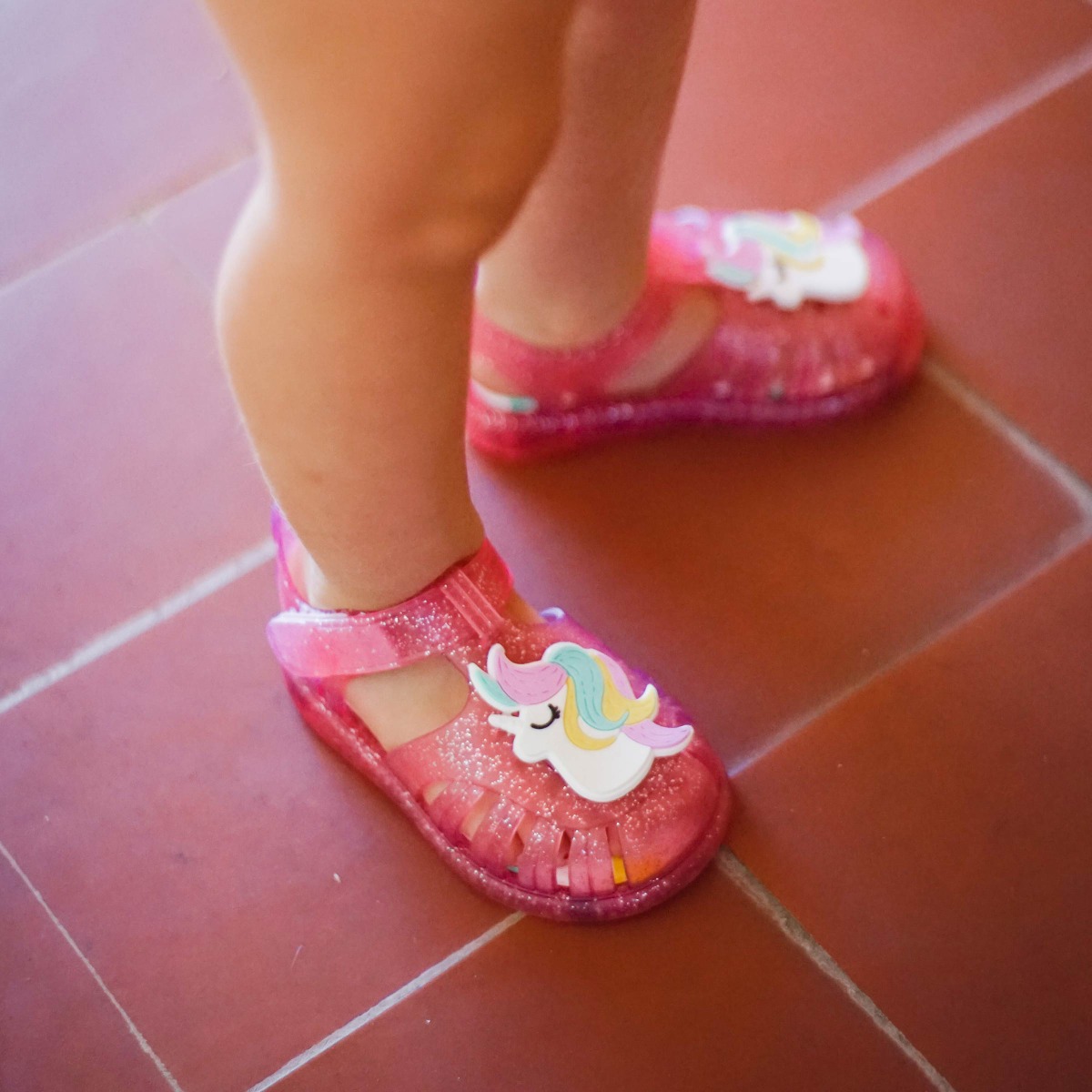 Unicorn sandals Glitter flip flops