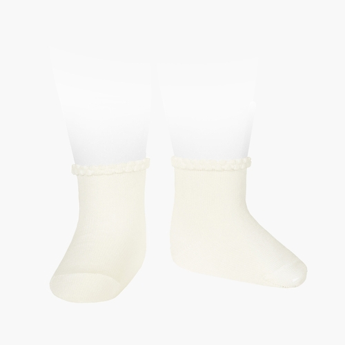 Calcetines Bebé Puño Labrado Cava