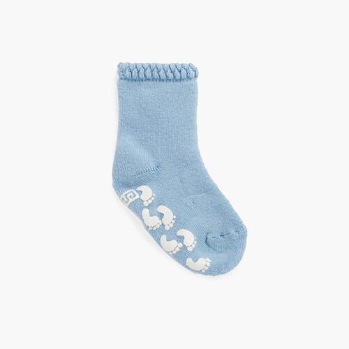Calcetines antideslizantes huellas puño labrado  Azul