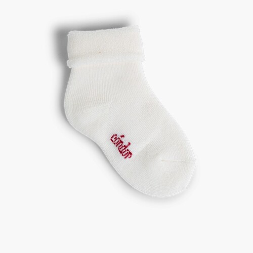 Calcetines de lana y rizo bebé Blanco