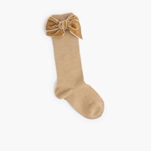 Calcetines niños con lazo terciopelo Cuerda