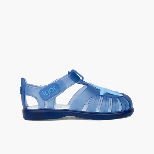 Cangrejeras tira adherente con estrella de mar Azul Marino