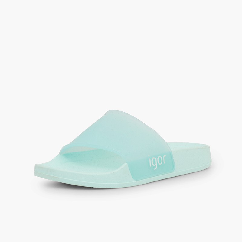 Chanclas de goma niños para piscina Modelo Beach Cristal