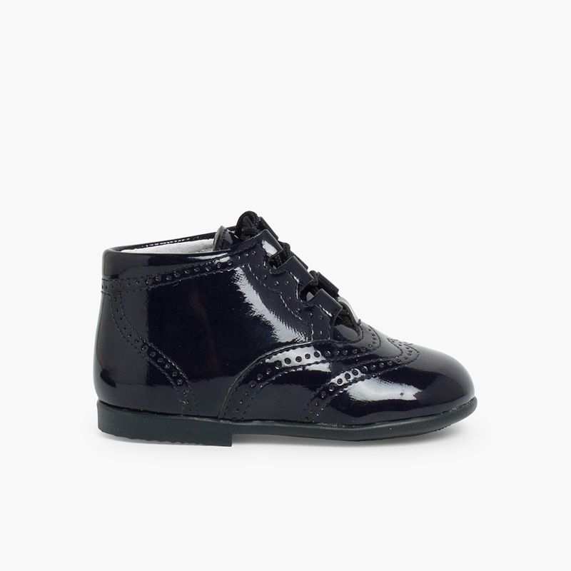Bota Inglesa/  Zapato Inglés Tipo Charol