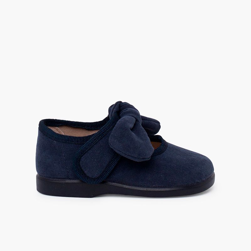 Merceditas niña textil suave lazo