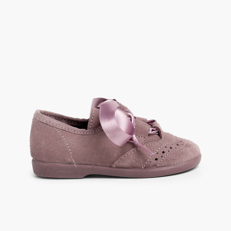Zapato Inglés Niños en Serraje