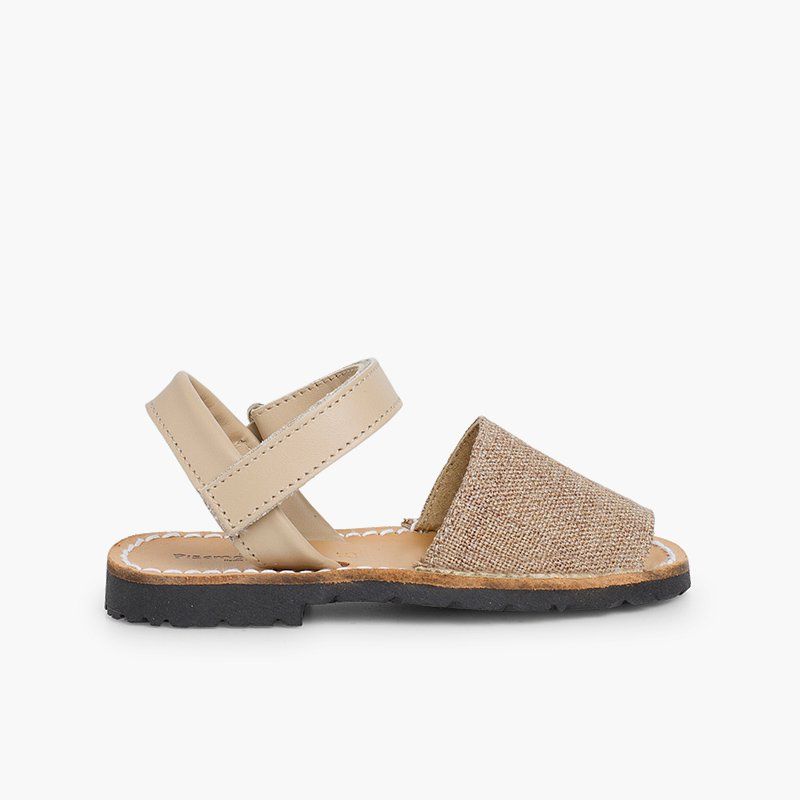 Menorquinas niños avarcas tejido