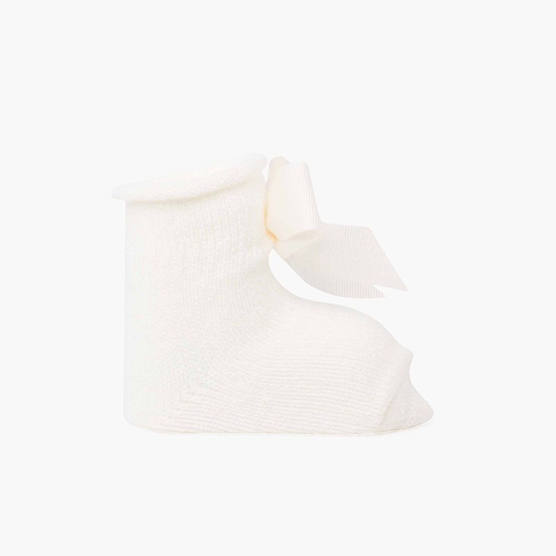 Patucos bebés con lazo